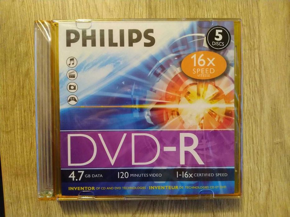 Диски DVD-R 5 шт. новые