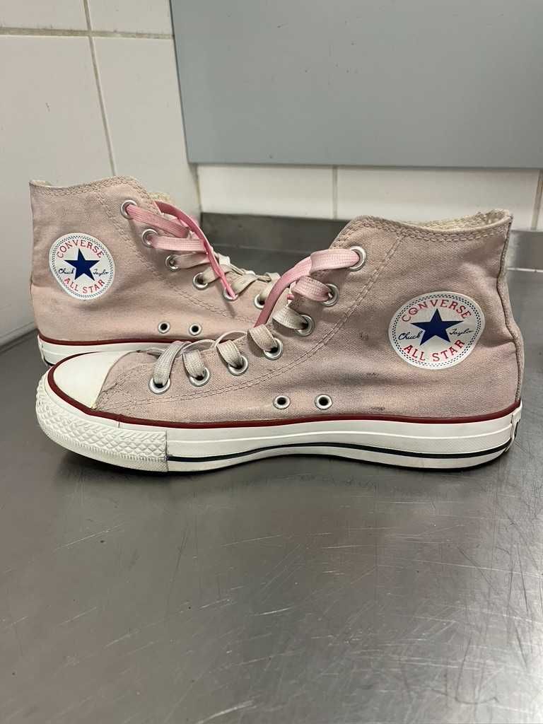 Converse wysokie brudny róż