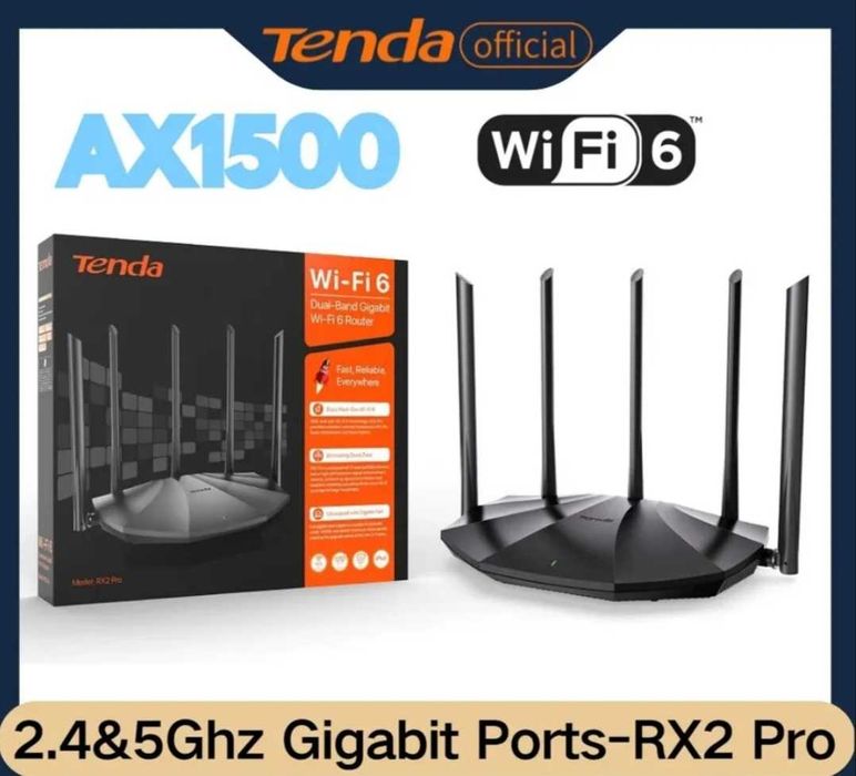 Wi-fi роутер Tenda (AX1500) RX2 Pro