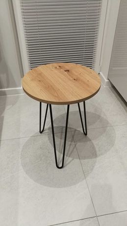 Nowy stolik kawowy, kwietnik - nogi czarne/metal loft salon