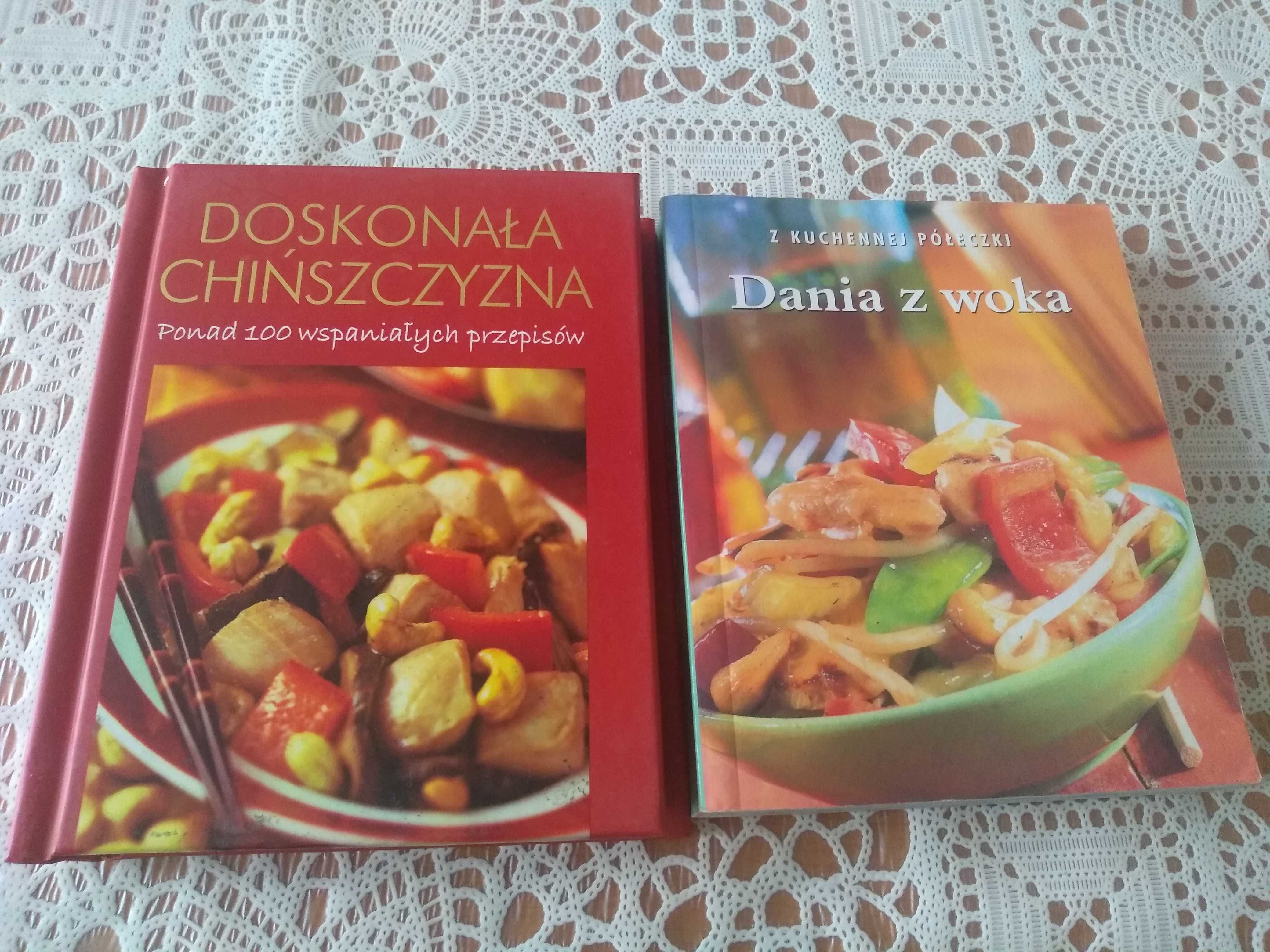 Zestaw książek z przepisami Doskonała chińszczyzna i Dania z woka
