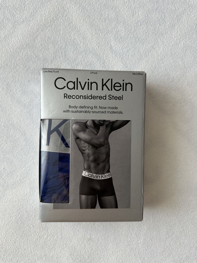 Мужские трусы боксеры Calvin Klein оригинал (размер S) в наборе 3 шт.