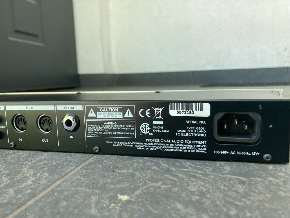Tc Electronic G Sharp multiefekt gitarowy wokalowy reverb delay