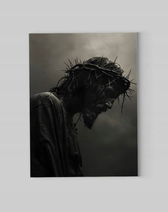 Obraz na płótnie Jezus Chrystus w koronie cierniowej 75x100 cm