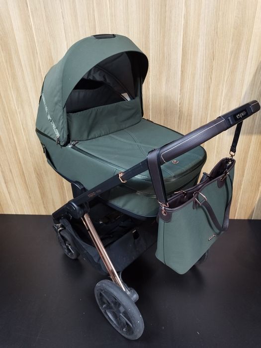 Espiro Miloo Luxury Green piękny wózek 2w1 lub wózek 3w1
