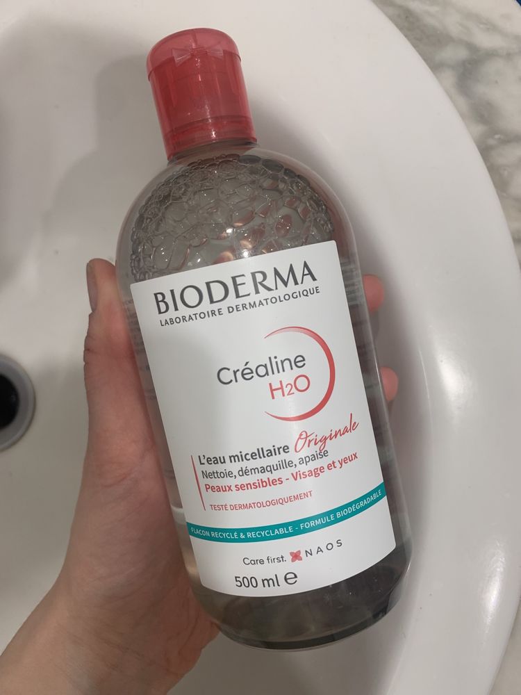 Мицелярная вода Биодерма Bioderma Crealine (Sensibio) 500 мл.