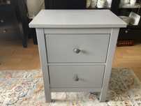 Szafka nocna Ikea Hemnes szara