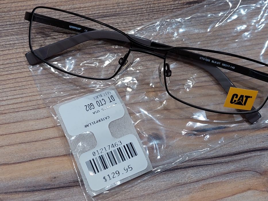 Мужские узкие металлические очки CTO-G02 CAT! Оригинал!