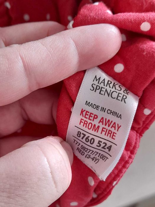 KURTKA PRZEJŚCIOWA ciemno malinowa Marks & Spencer r. 104, 3-4 latka