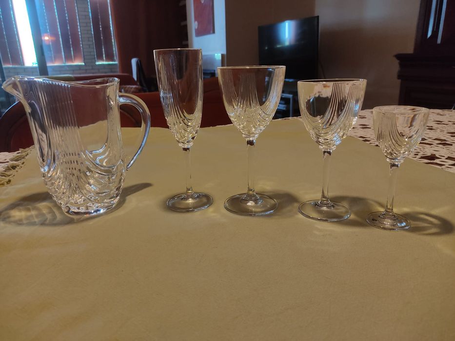 Copos Royal crystal rock, Design art deco