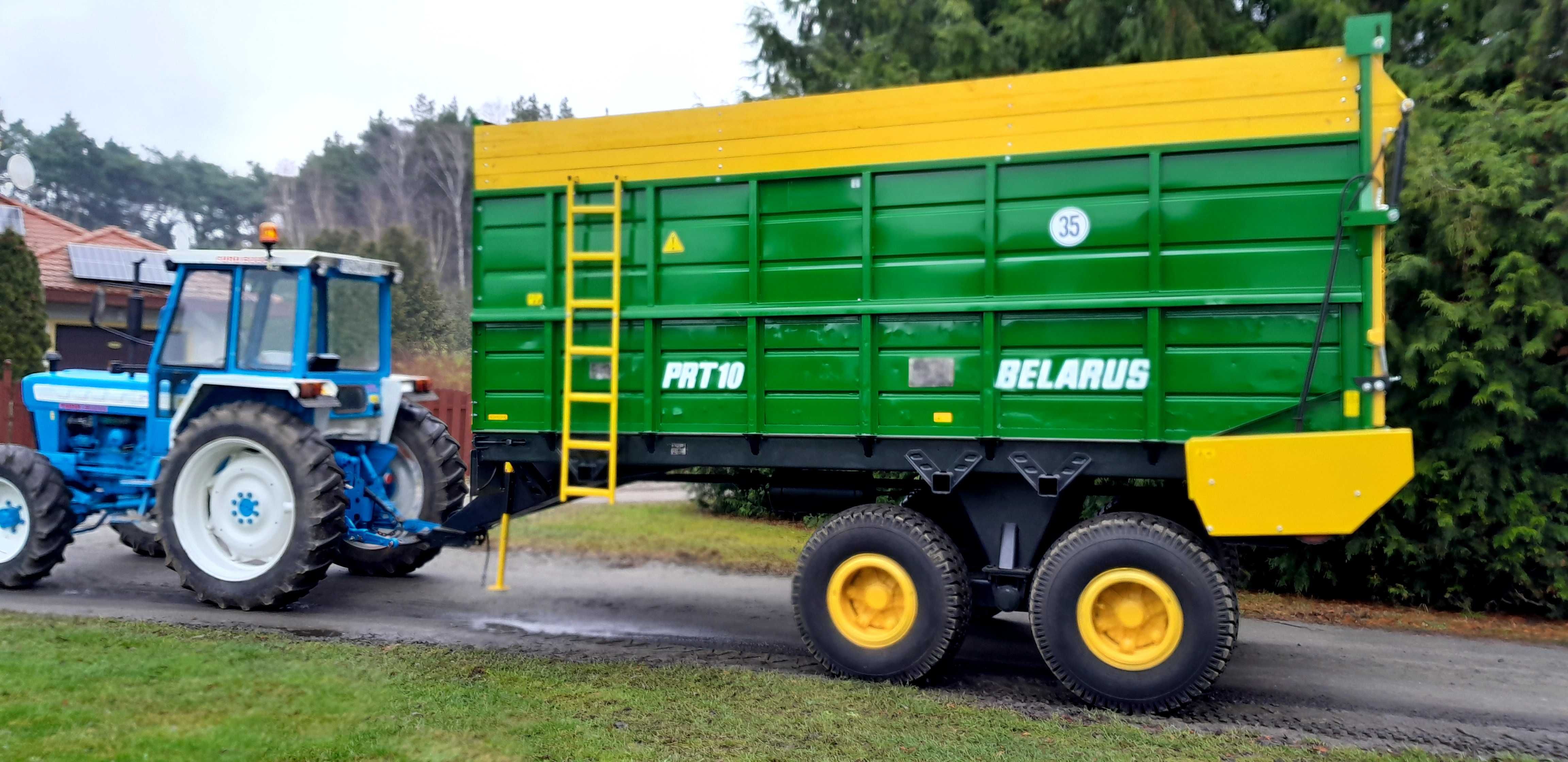 Przyczepa Objętościowa do kiszonki, rozrzutnik BELARUS PRT 10 Zamiana