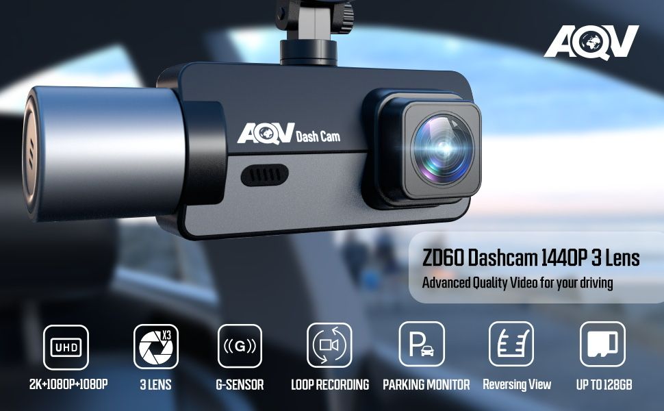 Видеорегисьратор ZD60 DASHCAM 2K
