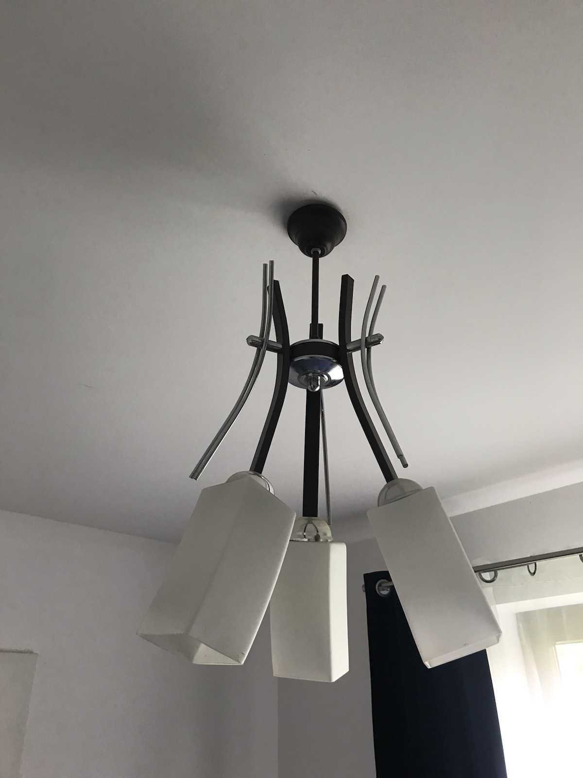 Lampa sufitowa z kinkietami