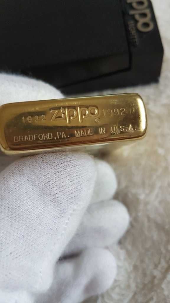 Zapalniczka Zippo Marlboro Brass 1932- 1992. VIII.