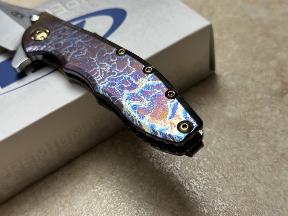Нож Zero Tolerance 0562TI Hinderer 3.5" Custom Anodization