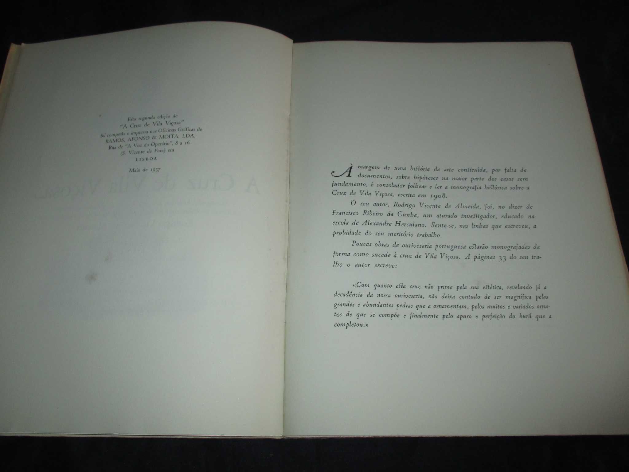 Livro A Cruz de Vila Viçosa Monografia 1957