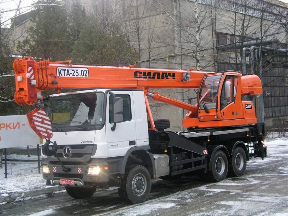 Автокрана10/25 т Услуги, Аренда