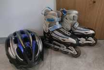 Rolki action sport + kask