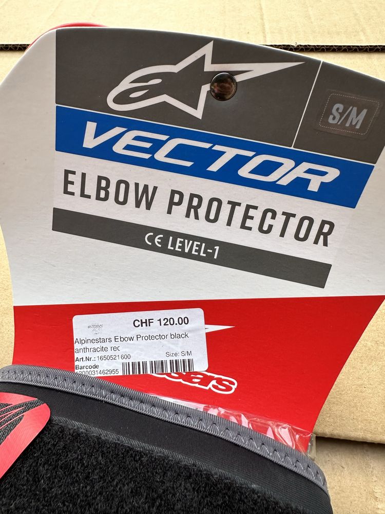 Nowe ochraniacze na łokcie Alpinestars Vector roz. S/M -45%ceny