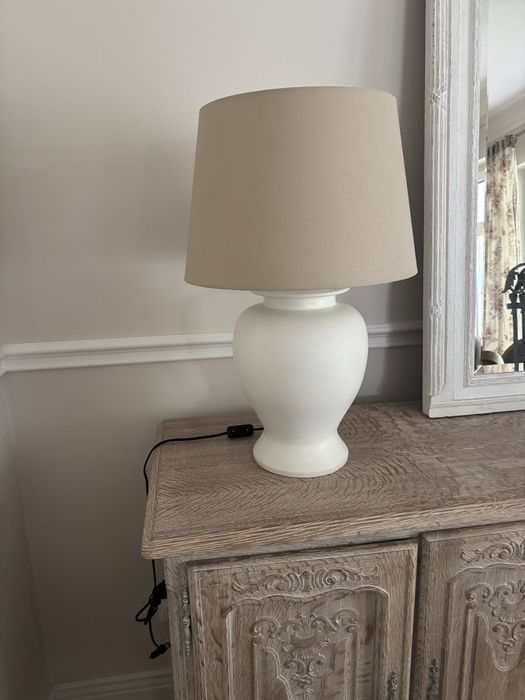 2 duże  lampy ceramiczne