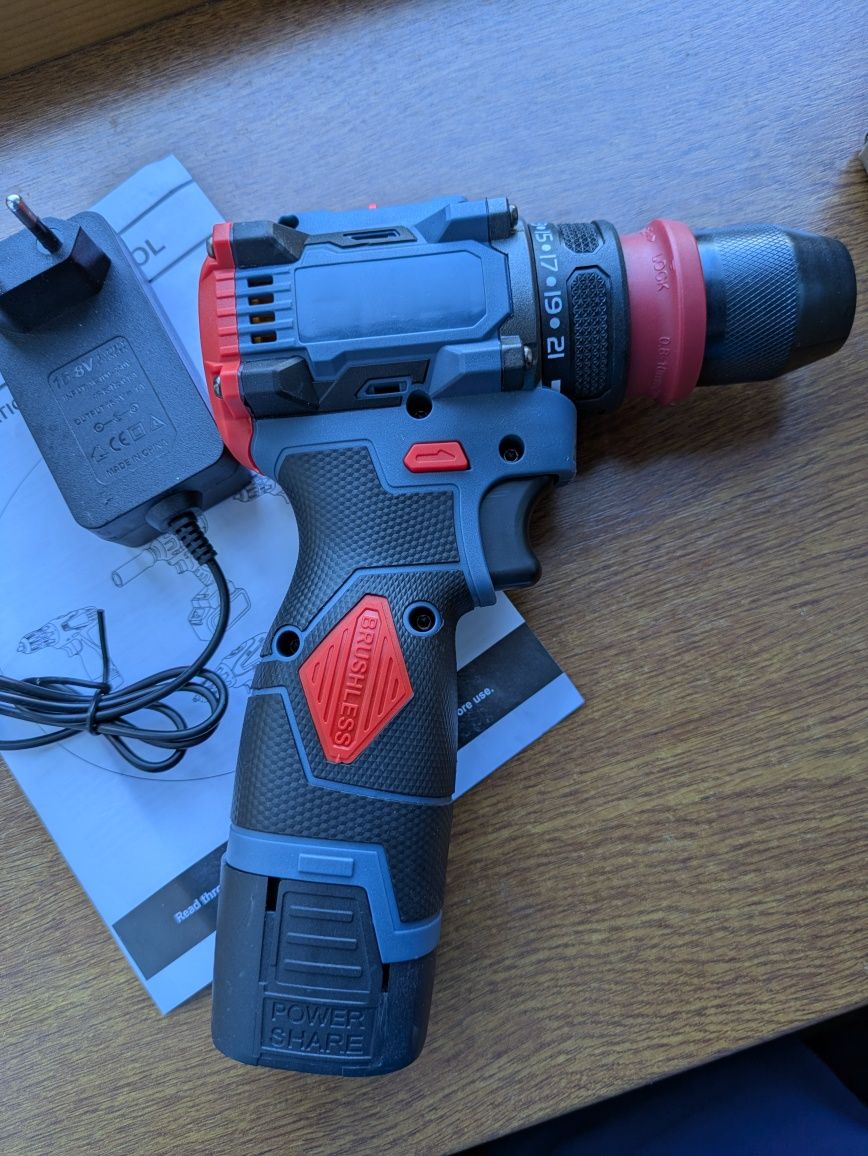 Шуруповёрт бесщеточный 16.8v
