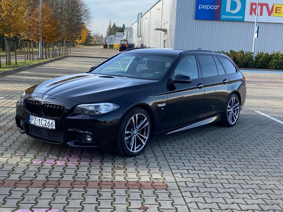 BMW Seria 5 520d f11 m pak stan bdb head up ,radar shadow line  ,piękna