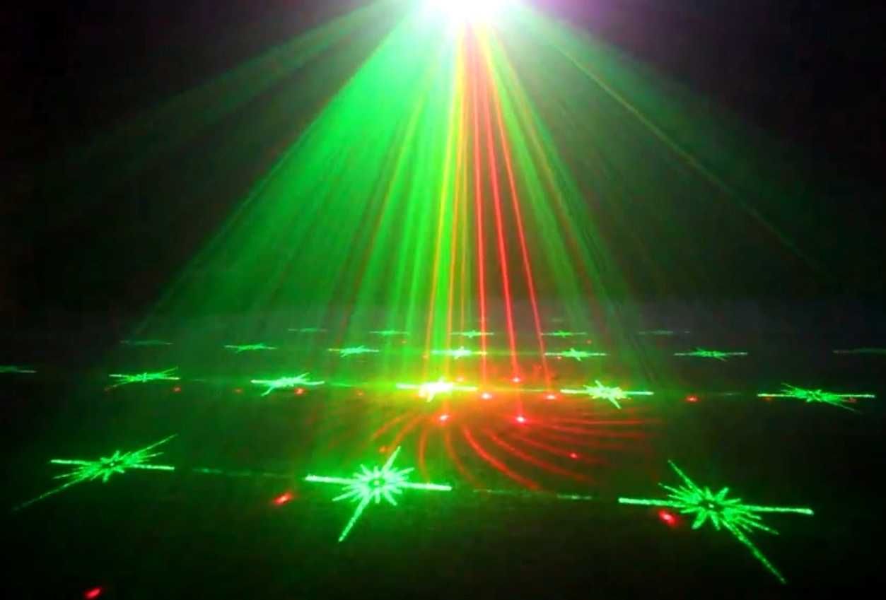 Laser dyskotekowy karnawał z własnym zasilaniem