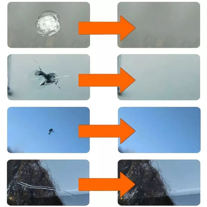 Клій для ремонту тріщин сколів лобового скла домашнього теле