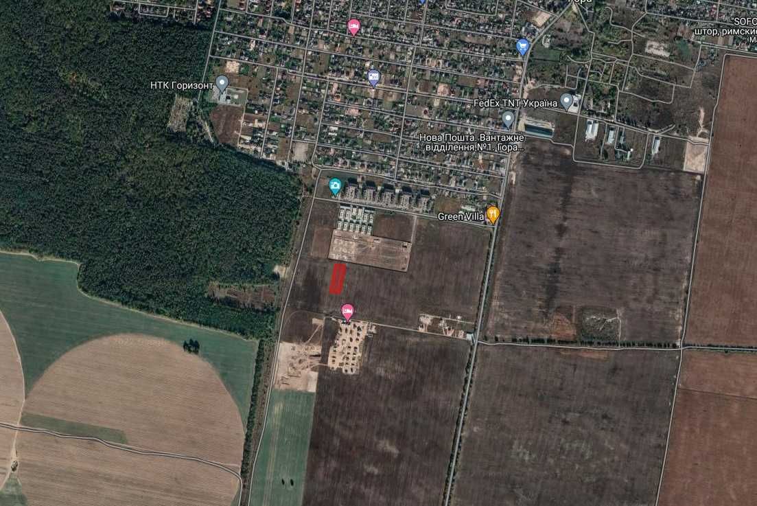 Продаж ділянки, розміром 53 сотки. В межах села Гора.