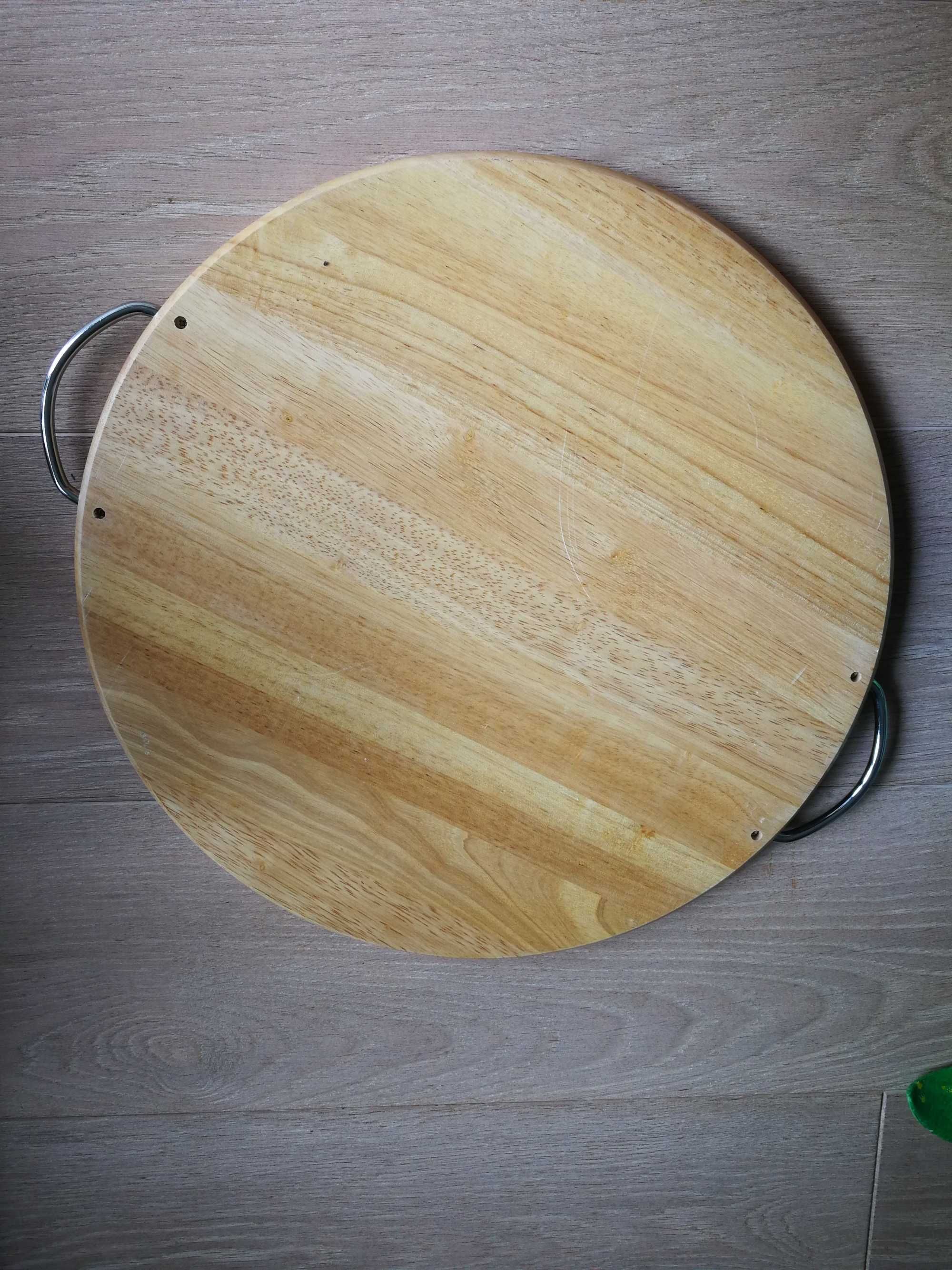 deska na sery średnica 40 cm z ceramicznym środkiem