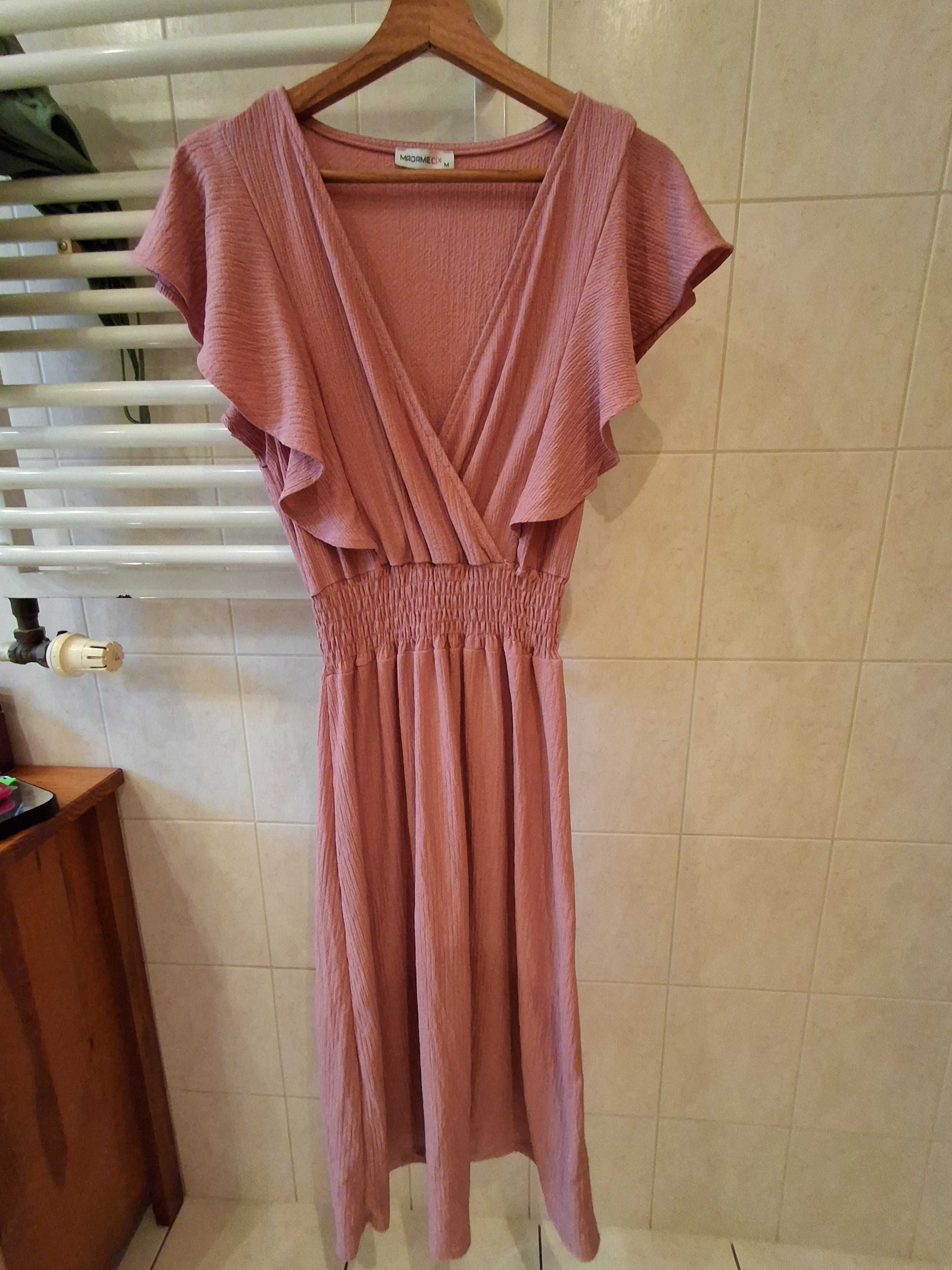 Sukienka na wesele , baby shower lub inna okazje r L pudrowy róż