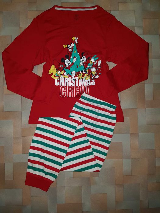Новогодний домашний комплект Микки Маус, пижама Primark, Disney XS р-р