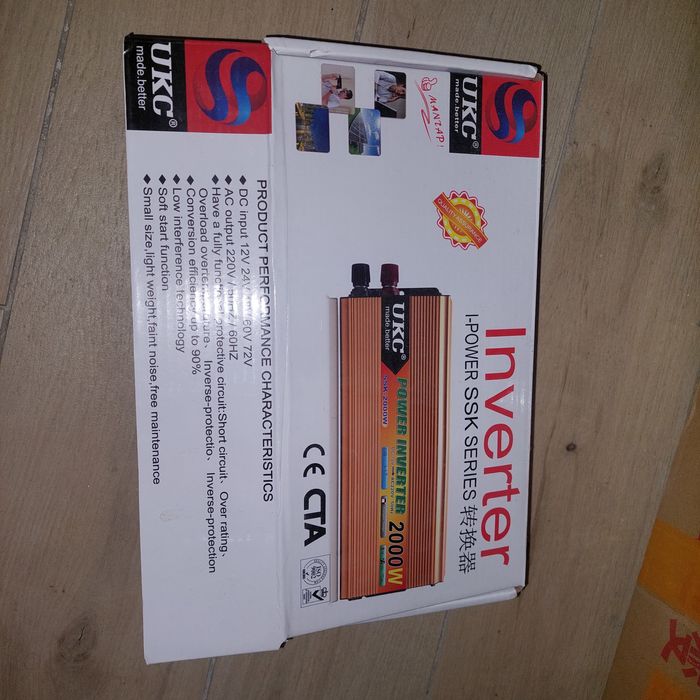 Інвертер 2000w з USB  відозмінений, але холодильник працює