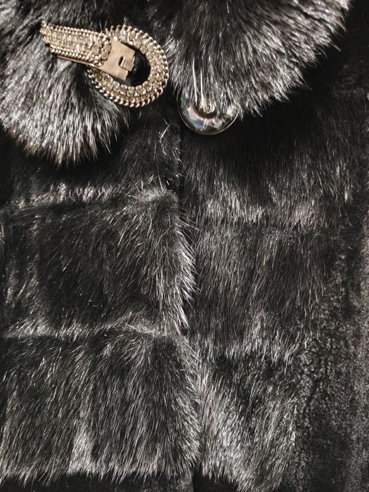 Шуба мутон з капюшоном M/L