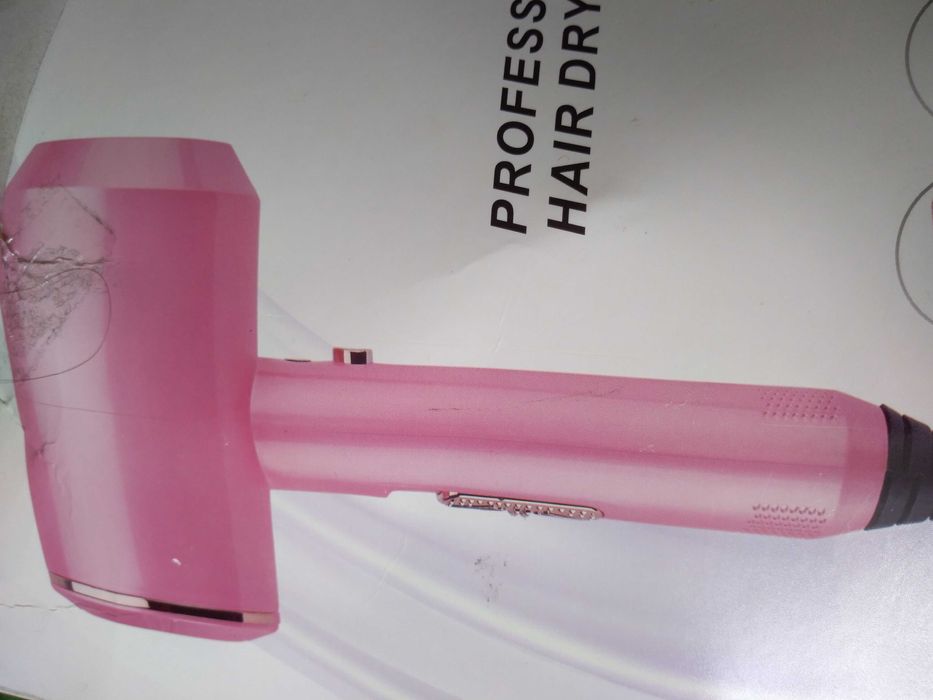 Profesjonalna suszarka do włosów RESUXI grafitowo-różowa