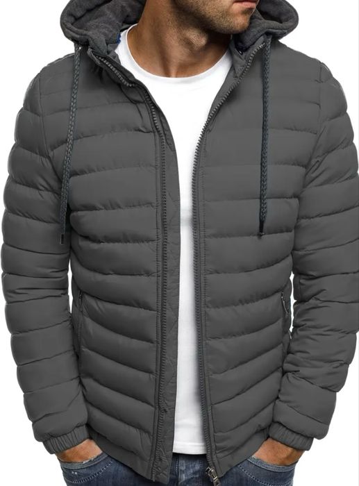 Куртка чоловіча колір сірий-хакі