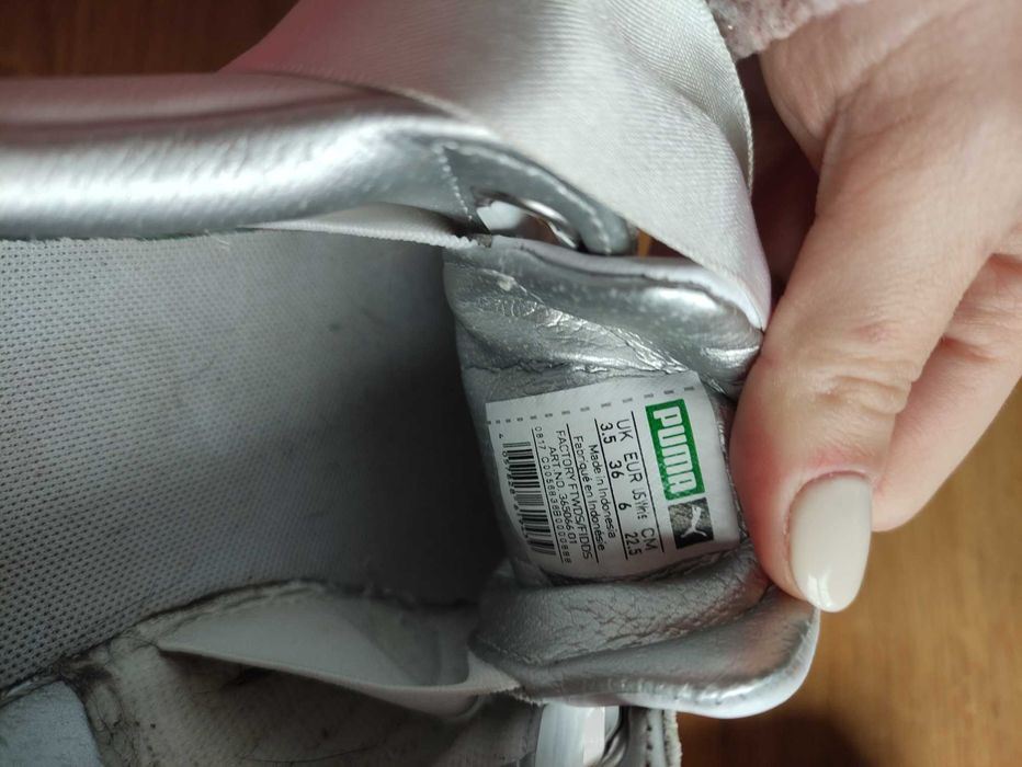 Białe buty sportowe damskie puma heart basket