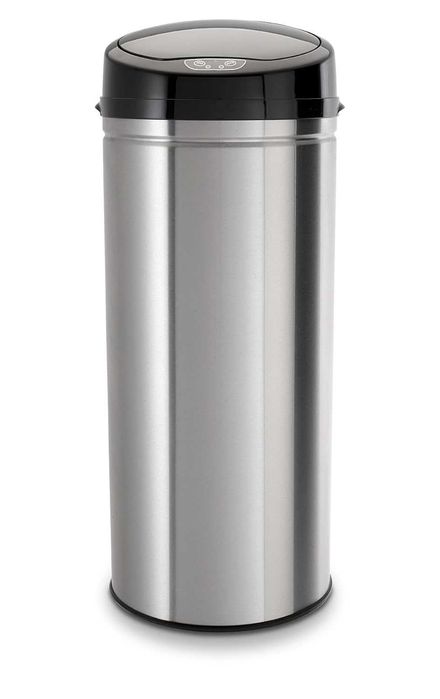 ECHTWERK Kosz na śmieci z czujnikiem ruchu, pojemność 42 litry, INOX