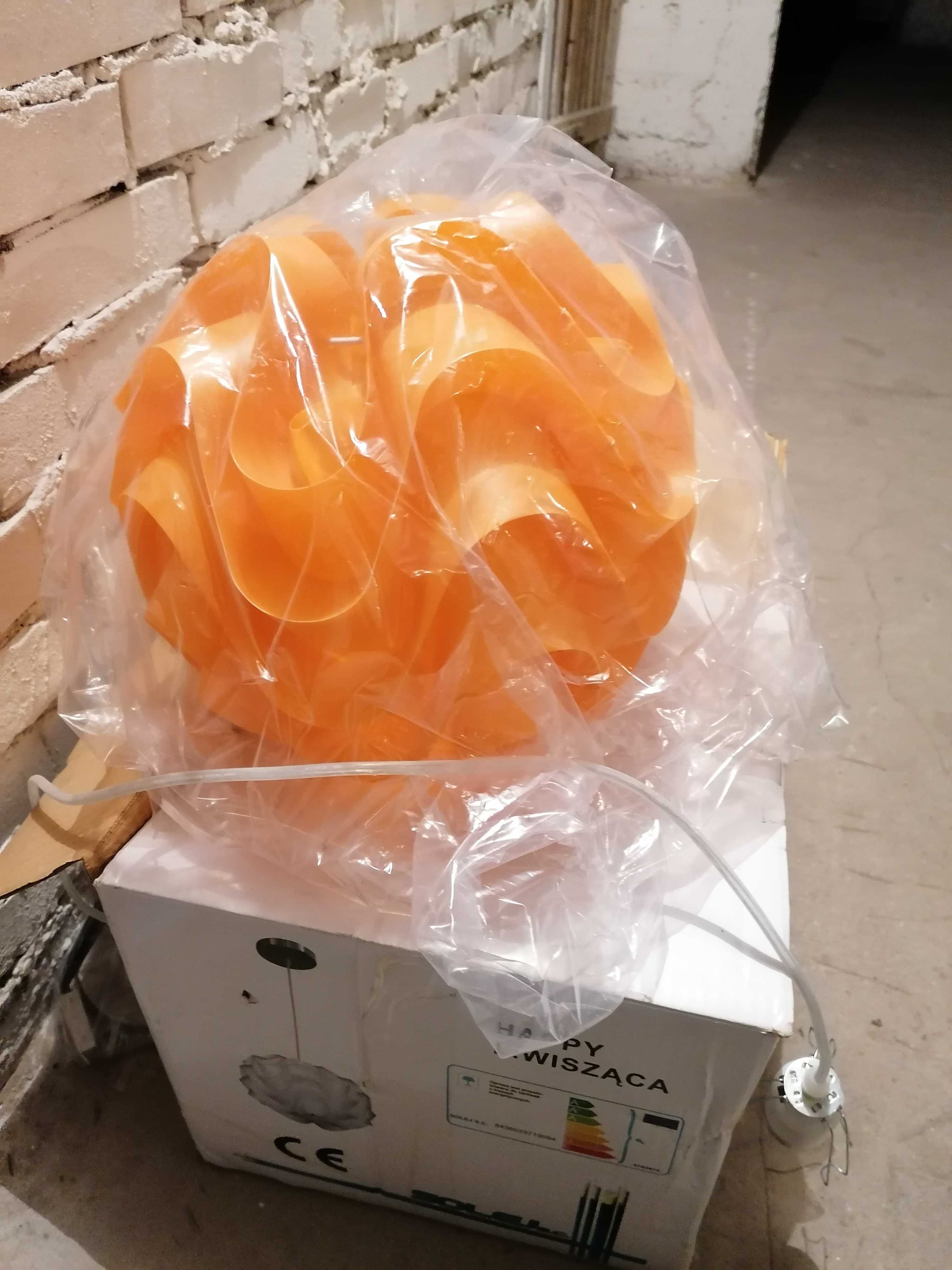 Lampa wisząca pomarańczowa