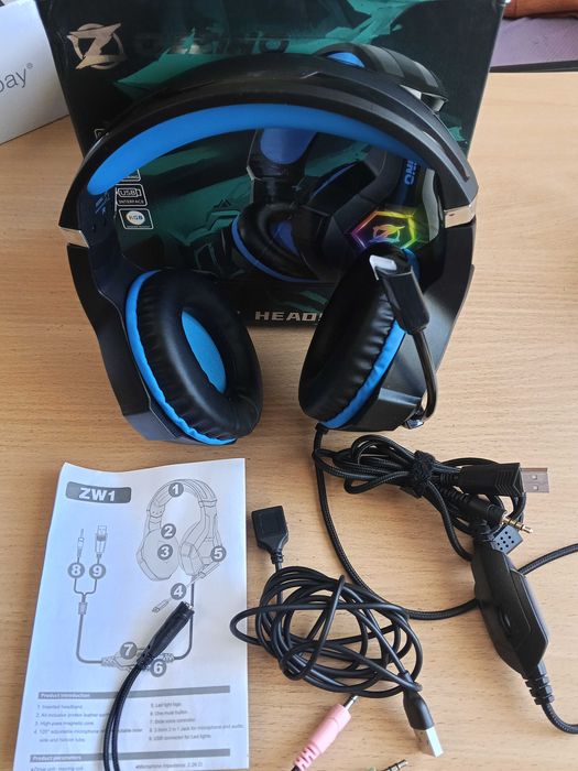 Навушники геймерські бездротові та дротові