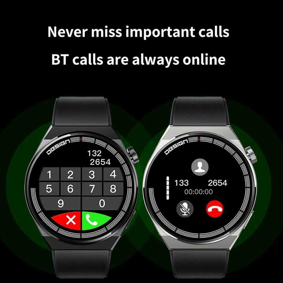 SmartWatch GT8 telefon BT, tętno, powiadomienia, czarny, PL.