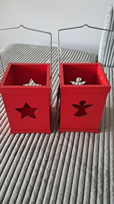 Lampiony drewniane Nowe