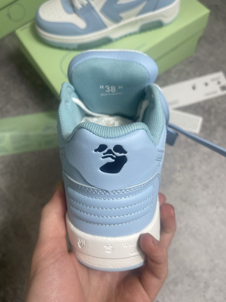 Кросівки Off-White / Out Of Office / оф вайт white/blue