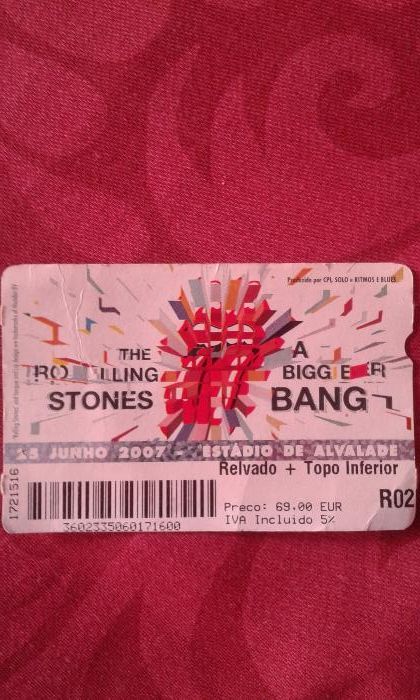 Bilhete rolling stones