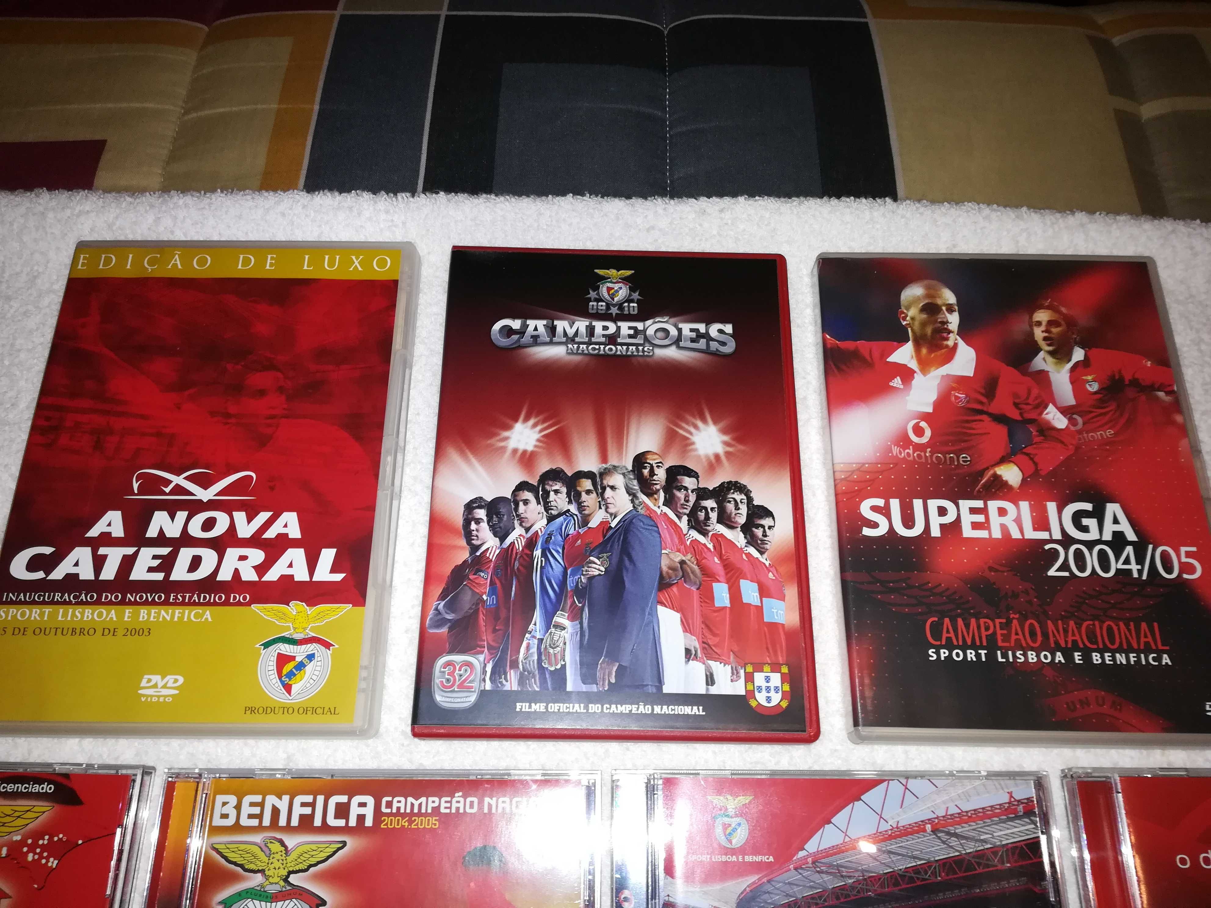 benfica (vários dvds e cds de música) alguns raros