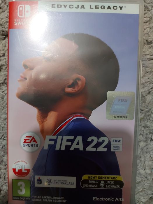 Gra Fifa22 na Nintendo Switch.