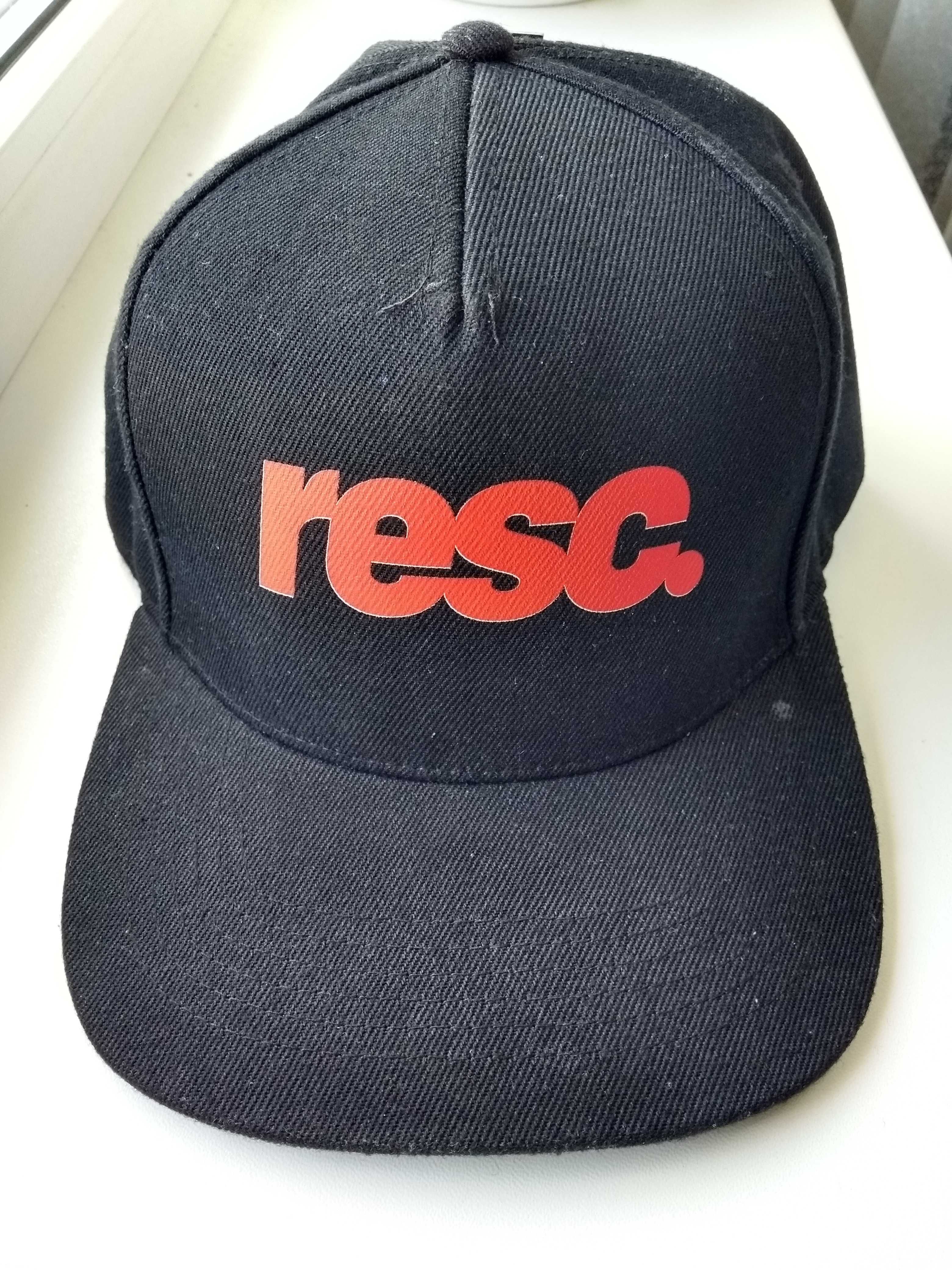 Кепка, бейсболка Beechfield чорна з зеленим козирьком RESC. snapback