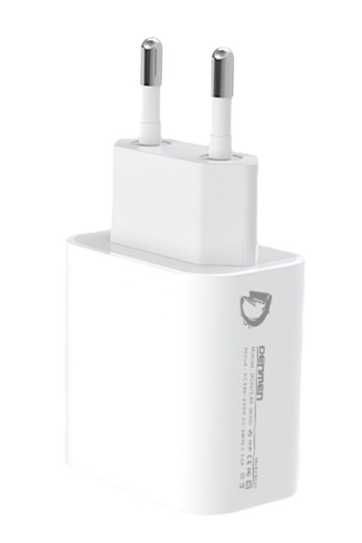 Denmen Ładowarka 2 x USB 12W Biała