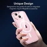 ESR Hybrid Case etui MagSafe iPhone 15 pancerne przeźroczysto różowe