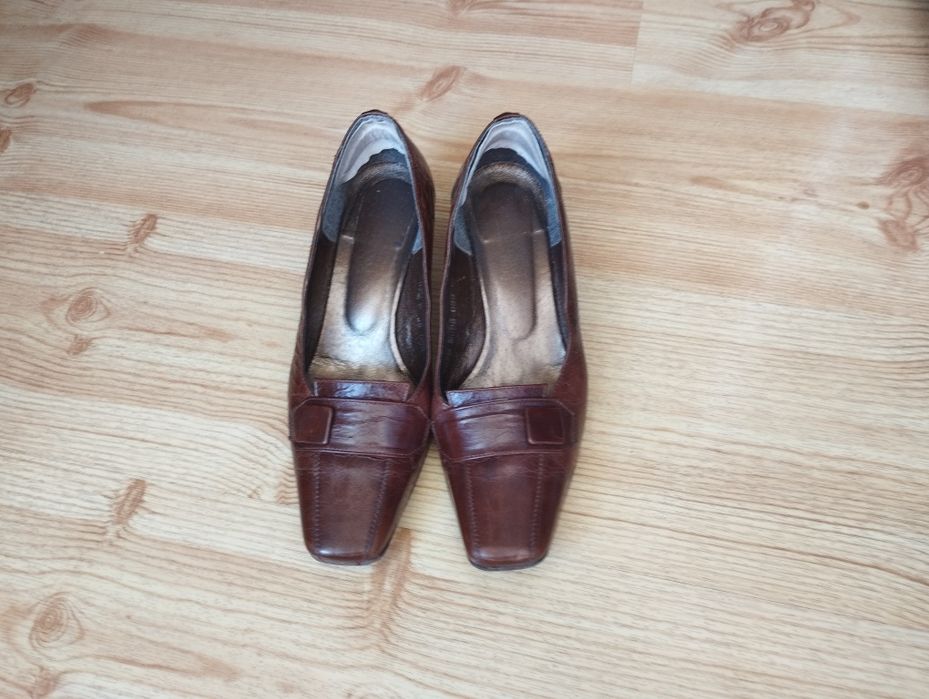 Buty skórzana brązowe rozmiar 38
